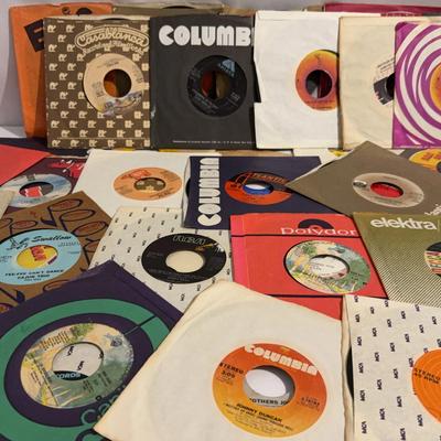 Vintage 1970s-80s 7 inch vinyl singles 45 record collection 