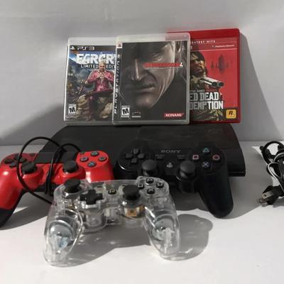 PS3 Console With Controllers And Games- Includes 3 Controllers, Power Play & Games 