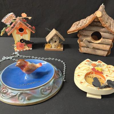 Bird Houses, Coushatta Tribe Hanging Bird Bath & Pet Picture Frame
