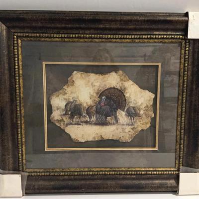 Turkey wildlife Artist, Blaine Dabb Framed Print 18x14 