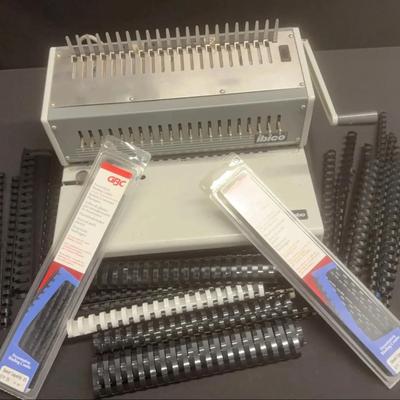 Ibico Kombo Electric And Heavy Duty Manual Comb Binding Machine With Binding Combs