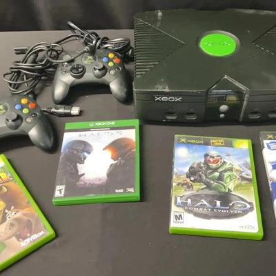 Microsoft Xbox One Console With Controllers And Games