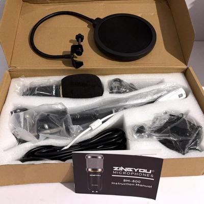 Zingyou microphone bundle BM-800 Mike set for studio recording/broadcasting