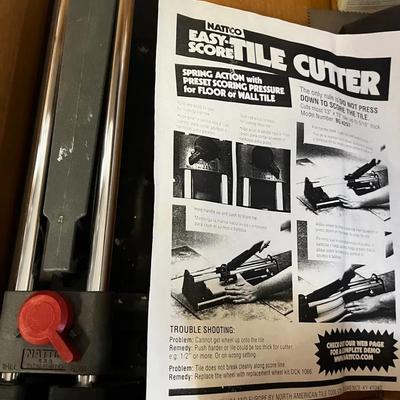 Nattco Tile Cutter with Tiling Supplies