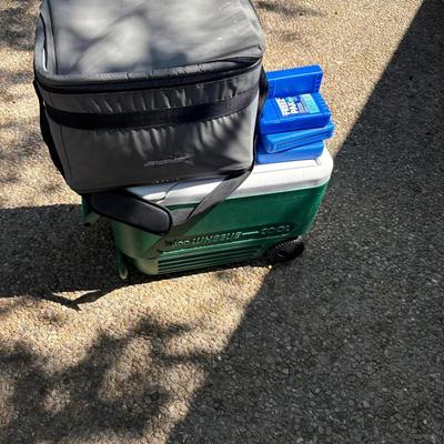 Pair Of Coolers and Ice Packs