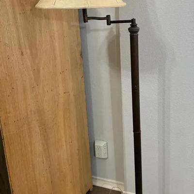 Adjustable Arm Floor Lamp 62”