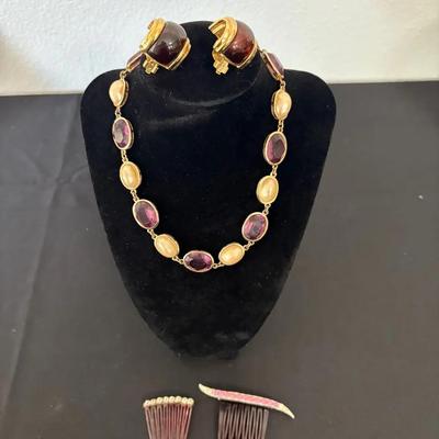 Purples and Pinks: Mixed Jewelry Lot