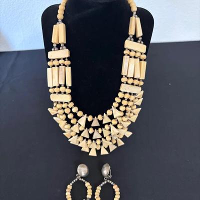 Boho Necklace And Earrings Set