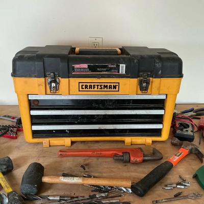 Craftsman Toolbox And A Lot Of Hand Tools 
