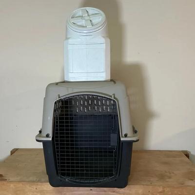 Dog Kennel And Dog Food Storage