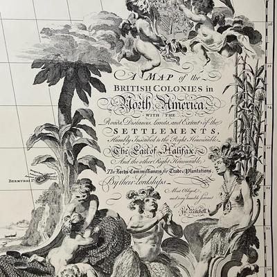 Map Of The British And French Dominions In North America 1755
