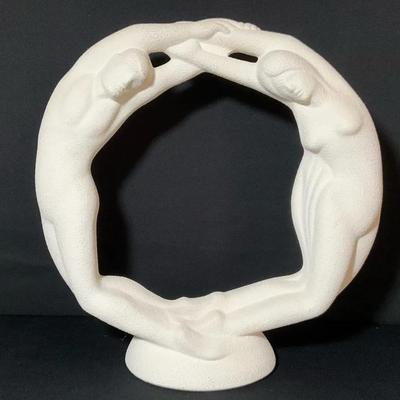 Haeger Pottery, Circle of Love Sculpture 