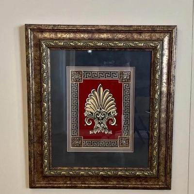 Framed Ornate Finial 