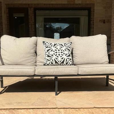 Outdoor Metal Patio Sofa