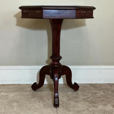 Octagonal Solid Wood Side Table  