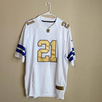 Dallas Cowboys, Ezekiel Elliott Gold Edition Super Bowl Jersey 