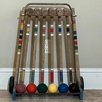 Vintage Croquet Set