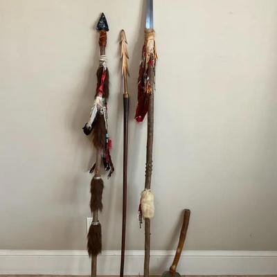 Hand Made Native American Spears