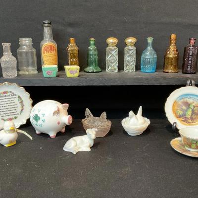 Minature Glass Collectables Bottles And More