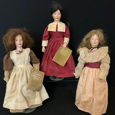 Franklin Heirloom Dolls Lot 3