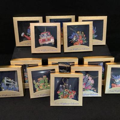 Texas Wildflower Collection Ornaments 