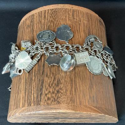 Vintage Sterling Silver Charm Bracelet