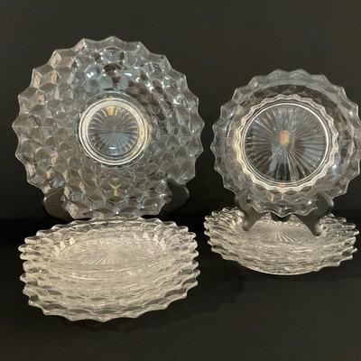 Fostoria American Torte And Salad Plates