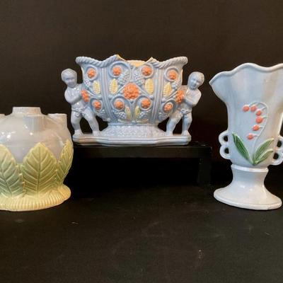 3 Miyata Ware Vases/Planter