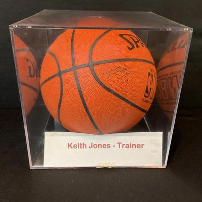 Houston Rockets Signed By Keith Jones Baskeball 