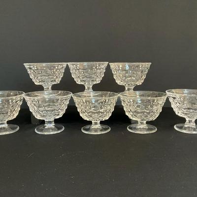 Fostoria American Clear Glass Sherbet Coupes #2