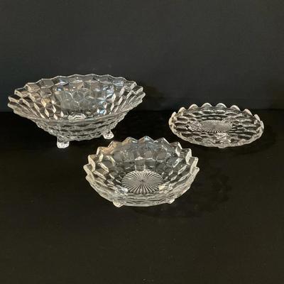 Fostoria American Footed Serving Pieces