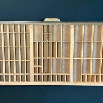Vintage Letterpress Printer’s Drawer