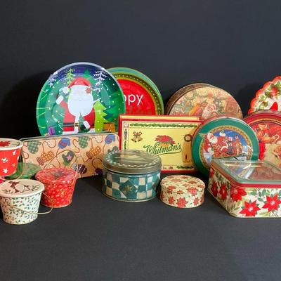Vintage  Christmas Tins 