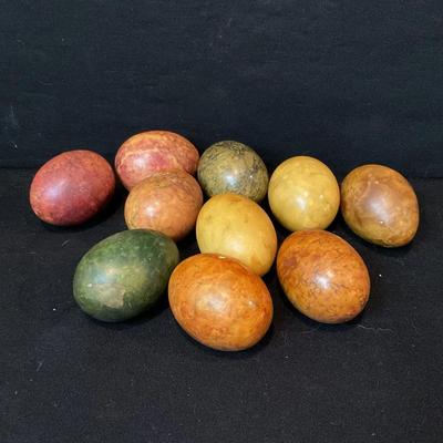 Vintage Italian Marble Alabaster Easter Eggs