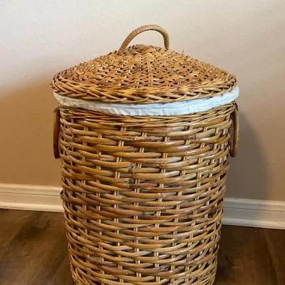 Wicker Laundry Basket 
