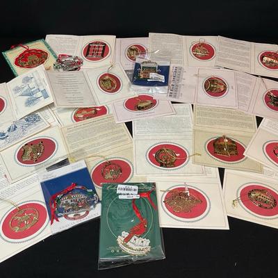 Colonial Williamsburg Metal Christmas Ornaments 