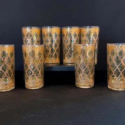 8 Culver Valencia Highball Glasses