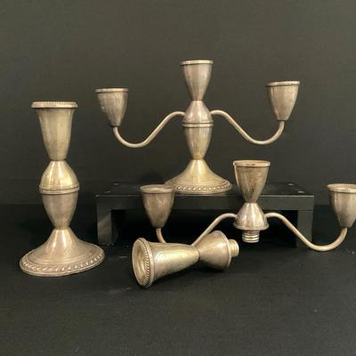 Duchin Creations Weighted Sterling Silver Candle Sticks
