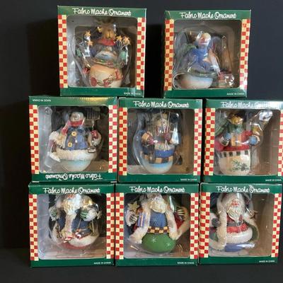 Fabric Mache Christmas Ornaments 
