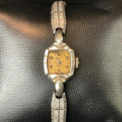 Vintage Elgin 19 14K Gold Watch