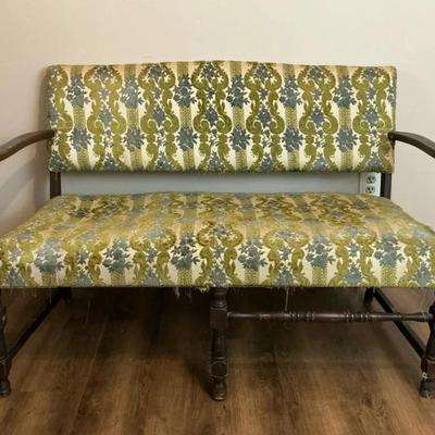 Vintage Upholstered Settee