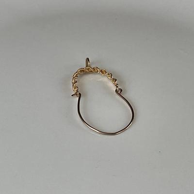 14K Gold Charm Holder