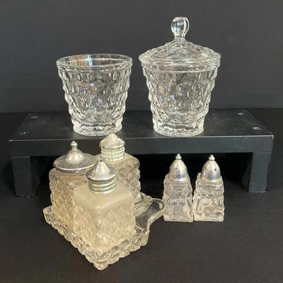 Fostoria American Clear Glass Salt & Pepper Shakers & More