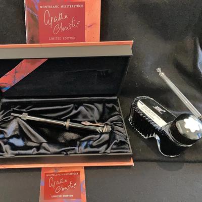 Montblanc Writers Edition Signed Agatha Christie Fountain Pen 