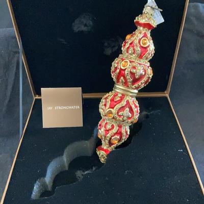 Jay Strongwater Beaded Christmas Ornament