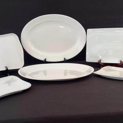 White Serving Platters
