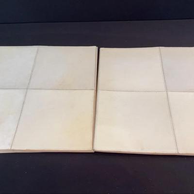 Kim Seybert Calf Hair Cream White Square Placemats (8)