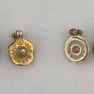 Jan Barboglio Sterling Silver Clip Earings  