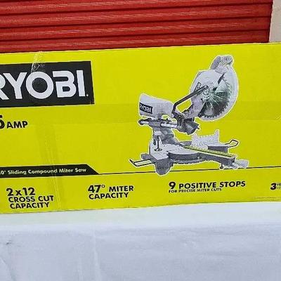 15amp Ryobi 10-inch Sliding Compound Miter Saw