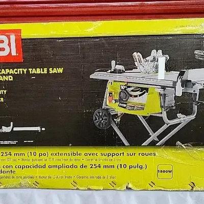 10in. Expanded Capacity Table Saw With Rolling Stand 